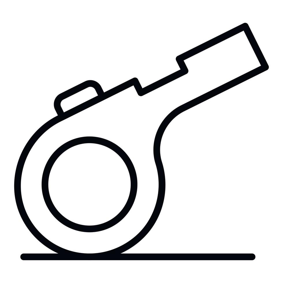 Pet whistle icon, outline style vector