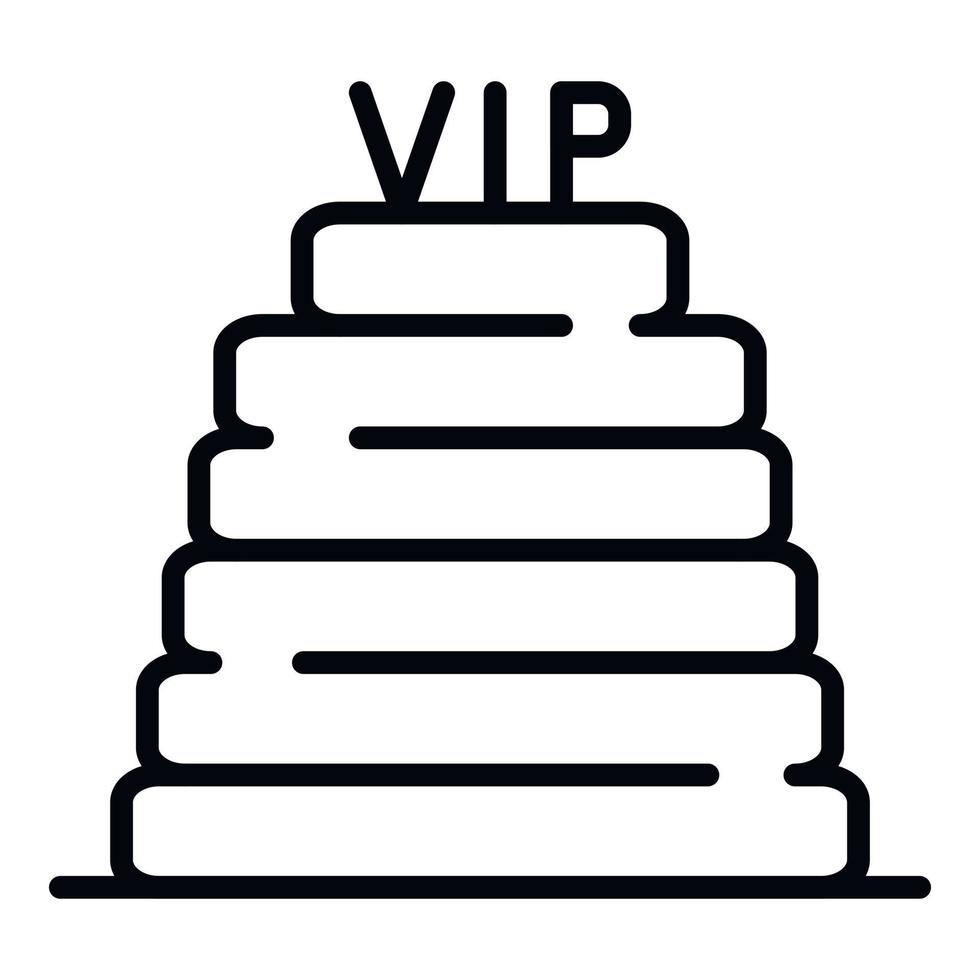 VIP steps icon, outline style vector