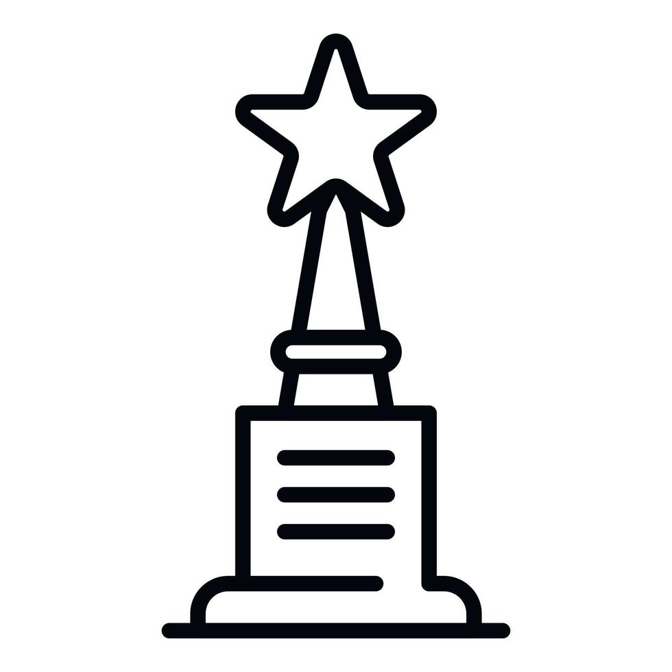 VIP reward icon, outline style vector