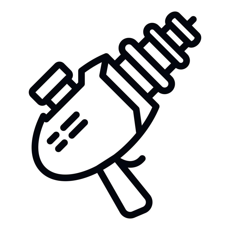 Blaster icon, outline style vector