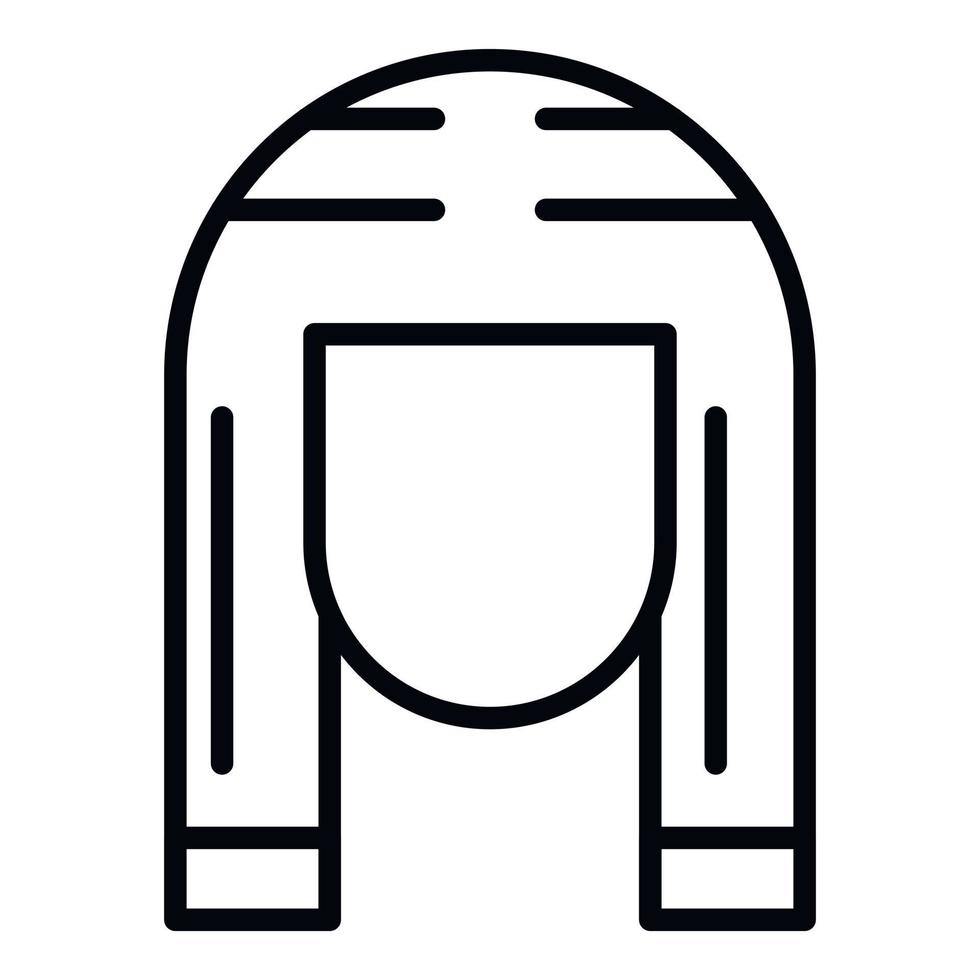 Pharaoh head icon, outline style vector