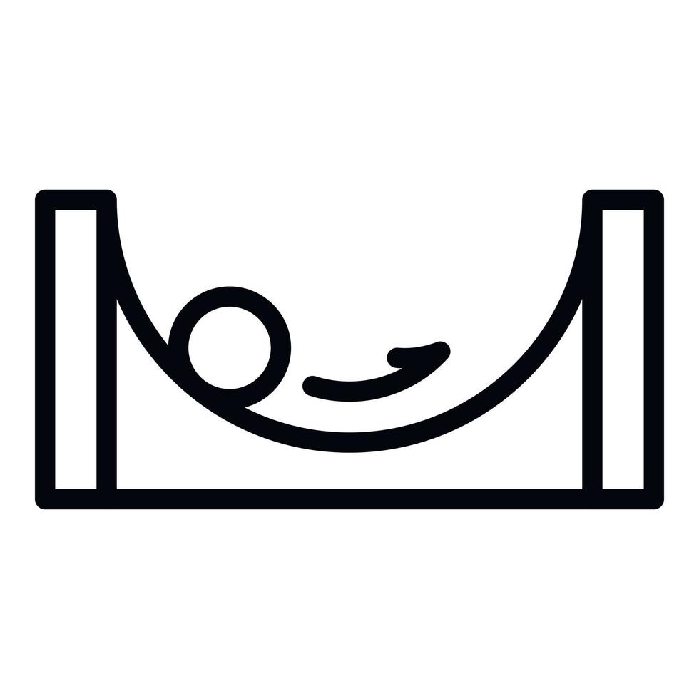 Stable balance icon, outline style vector