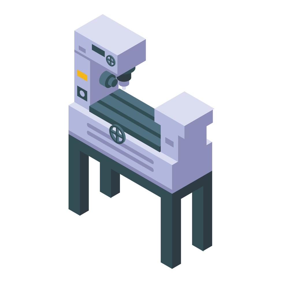 Drilling machine icon, isometric style vector