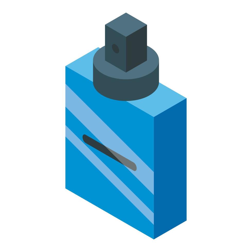Luxury perfume icon, isometric style vector
