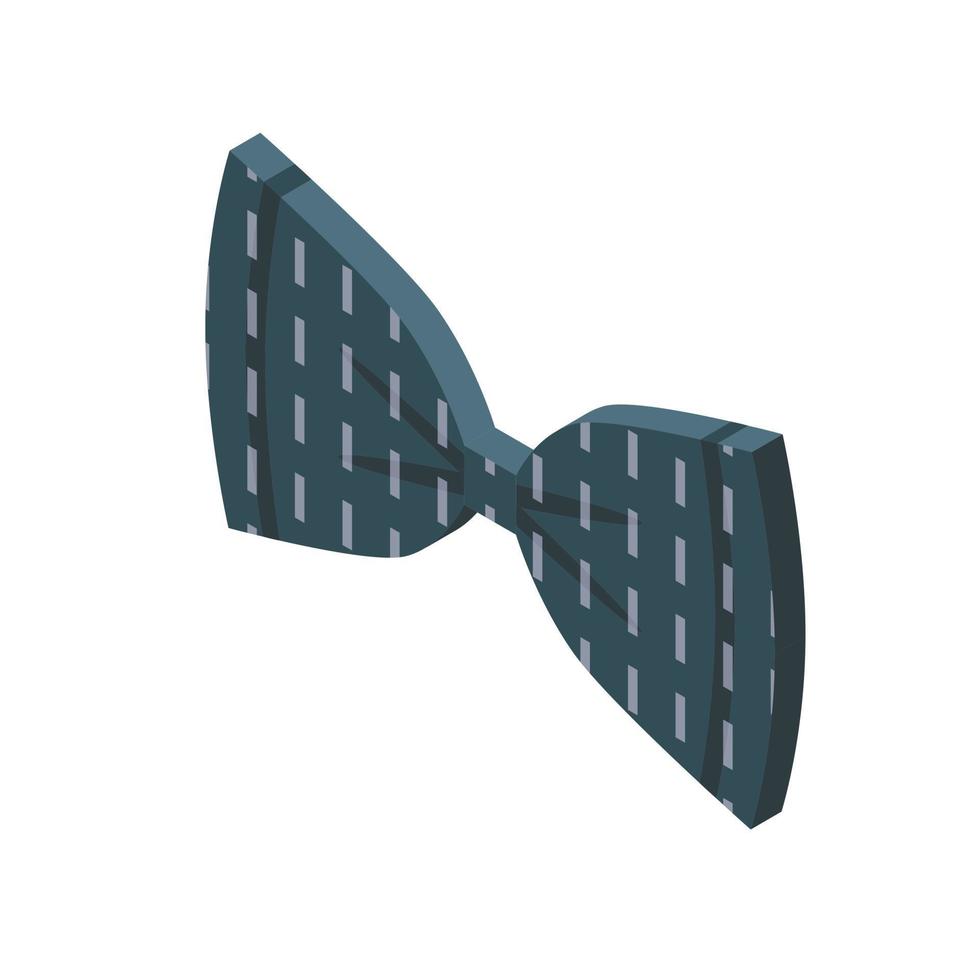 Elegant bowtie icon, isometric style vector