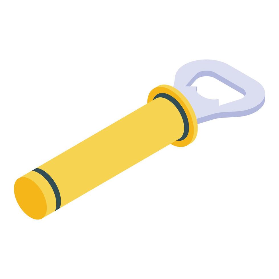 Kitchen bottle-opener icon, isometric style vector