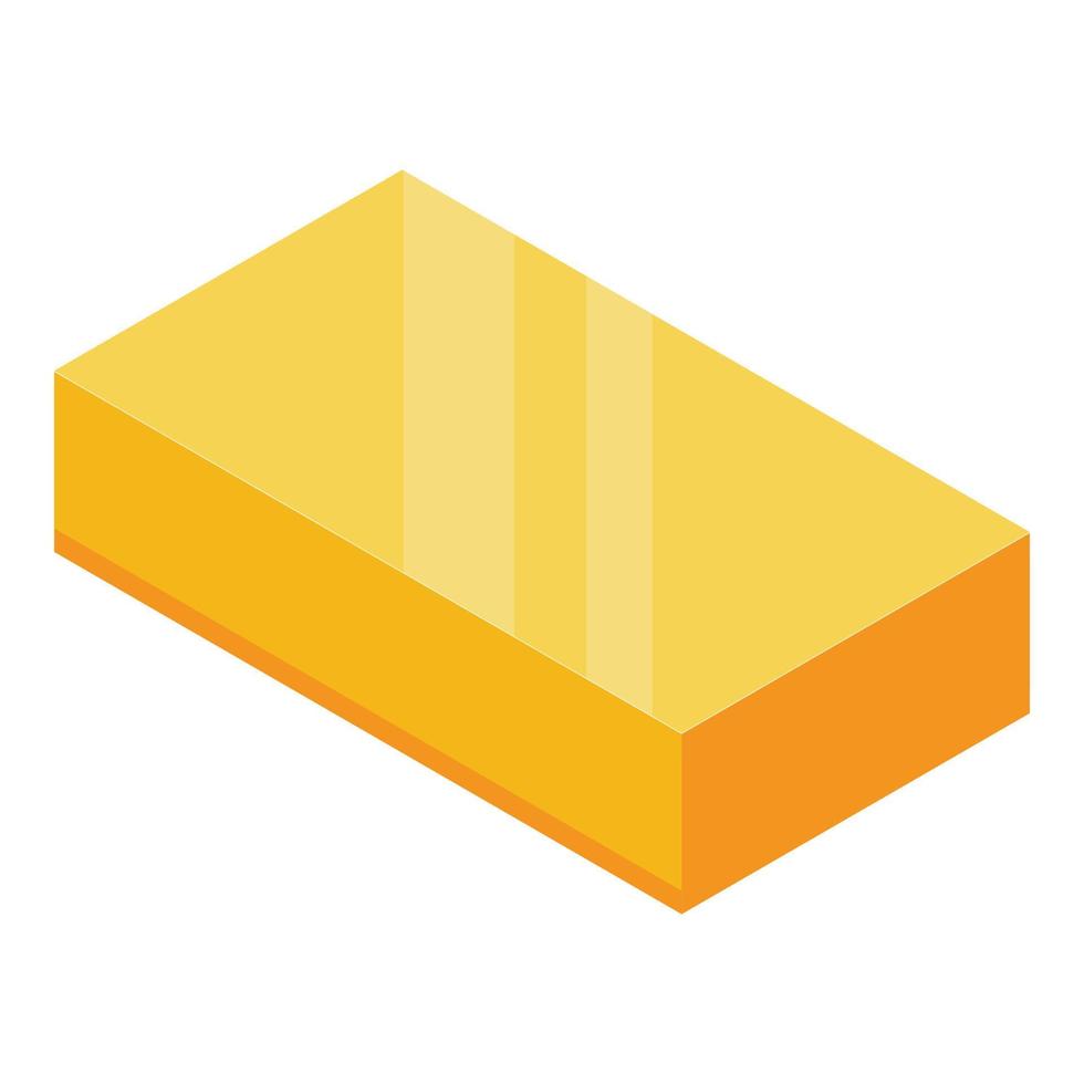 Butter product icon, isometric style vector