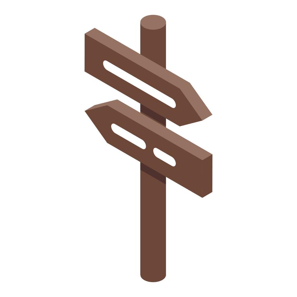 Sign board icon, isometric style vector
