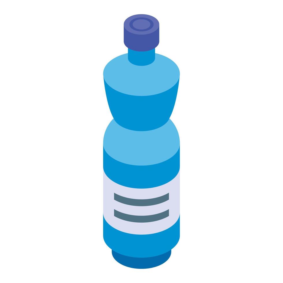 Water bottle icon, isometric style vector