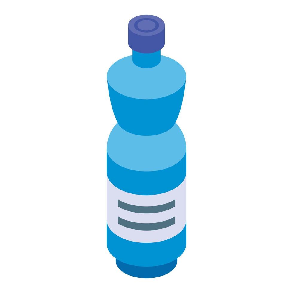 icono de botella de agua, estilo isométrico vector