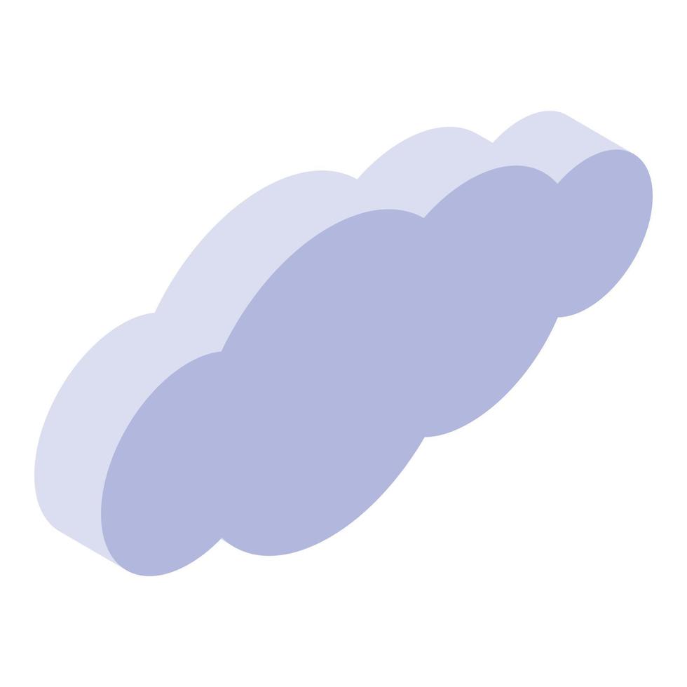 icono de nube de cielo, estilo isométrico vector