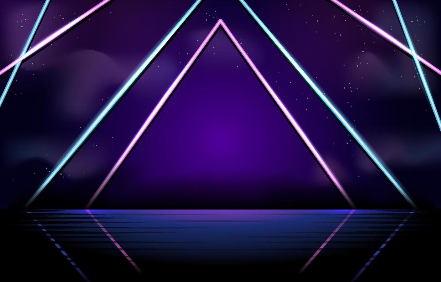 Abstract Neon Galaxy Background vector