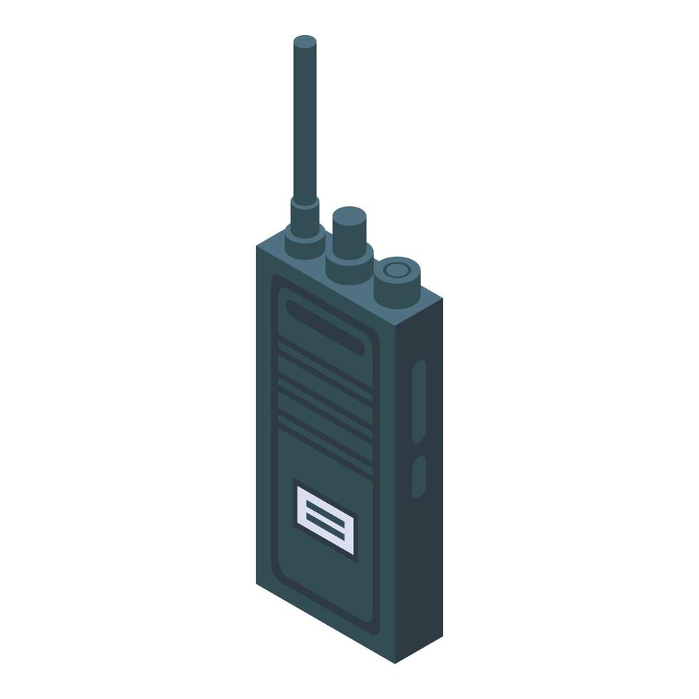 Walkie talkie icon, isometric style vector