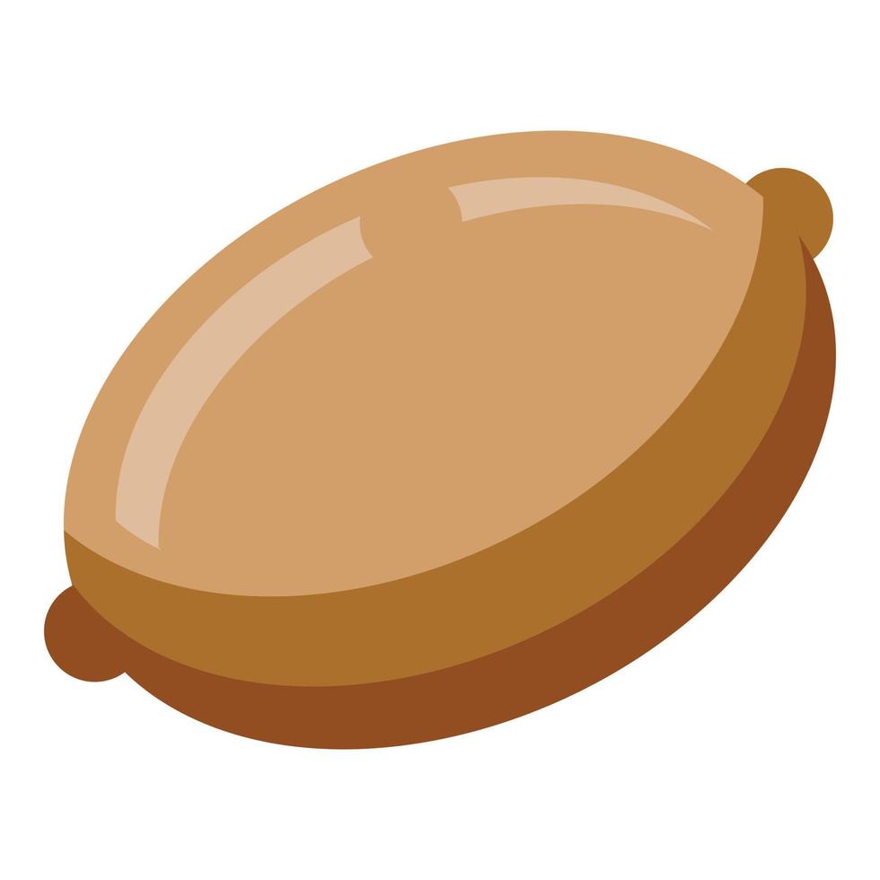 Peanut icon, isometric style vector