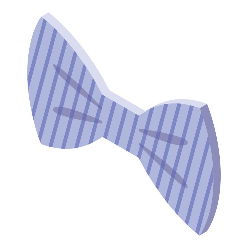 Man bowtie icon, isometric style vector