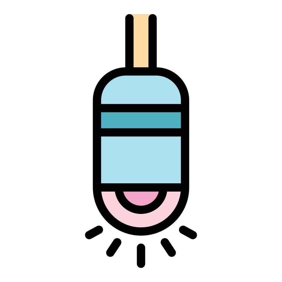 Endoscope light icon color outline vector
