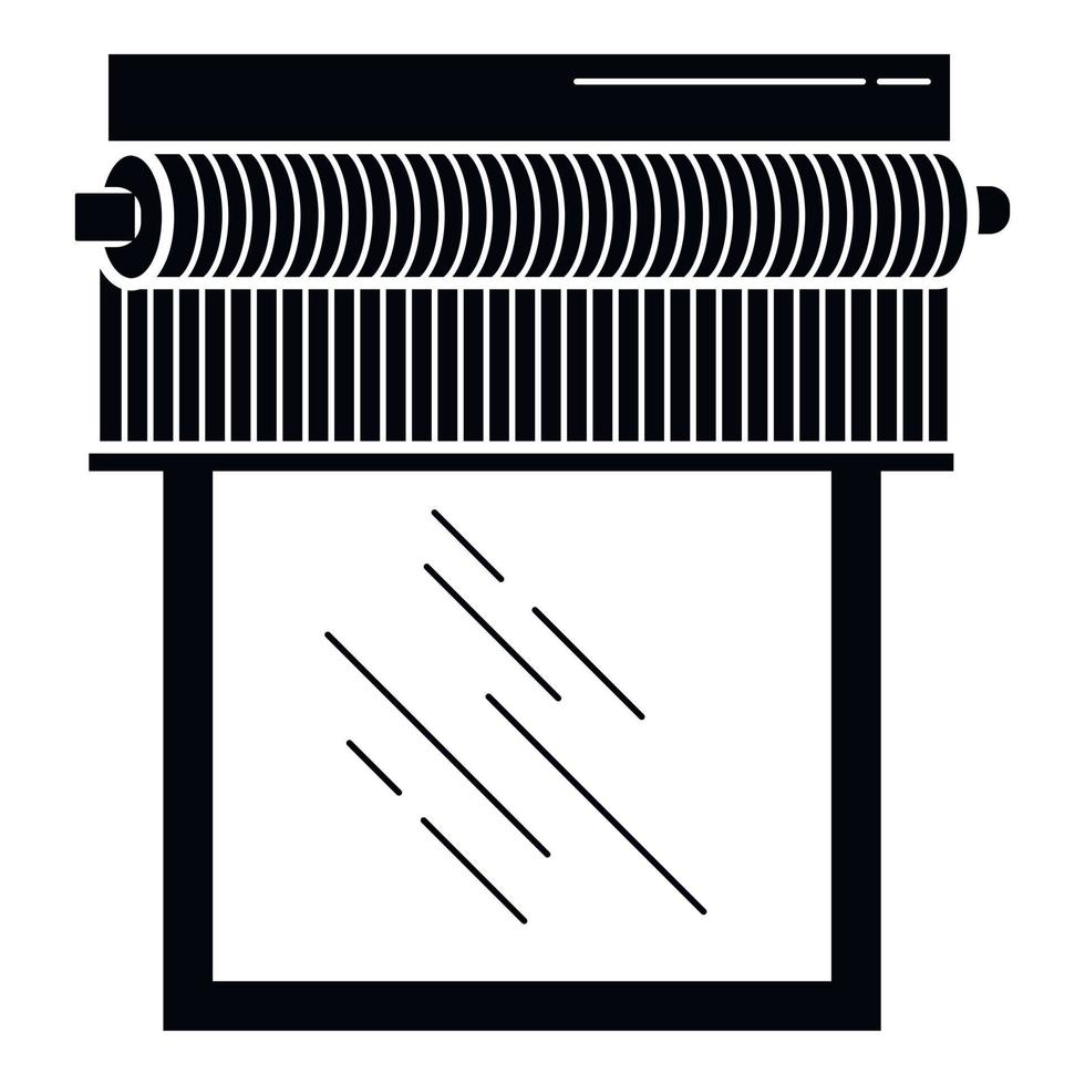 Window blind icon, simple style vector