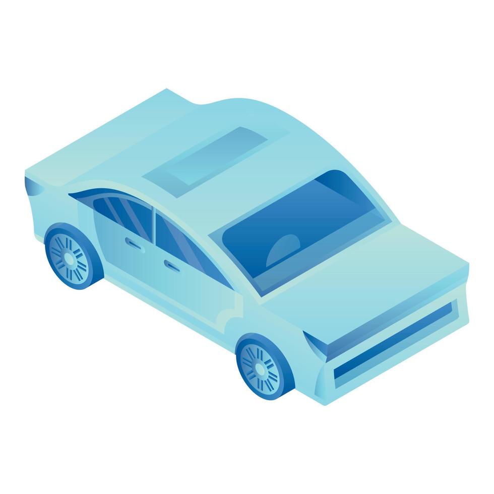 Futuristic car icon, isometric style vector
