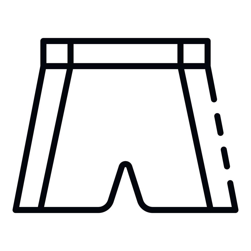 Basketball shorts icon, outline style vector