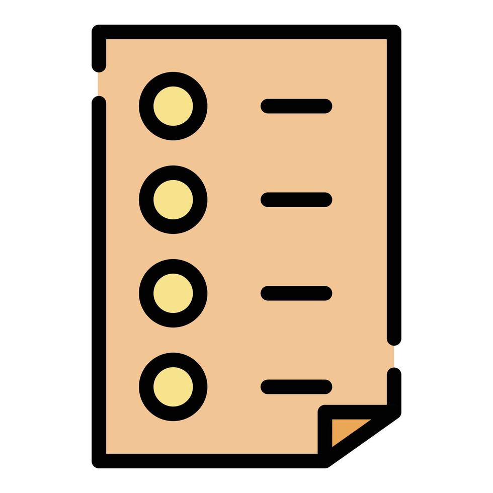 Custom form icon color outline vector