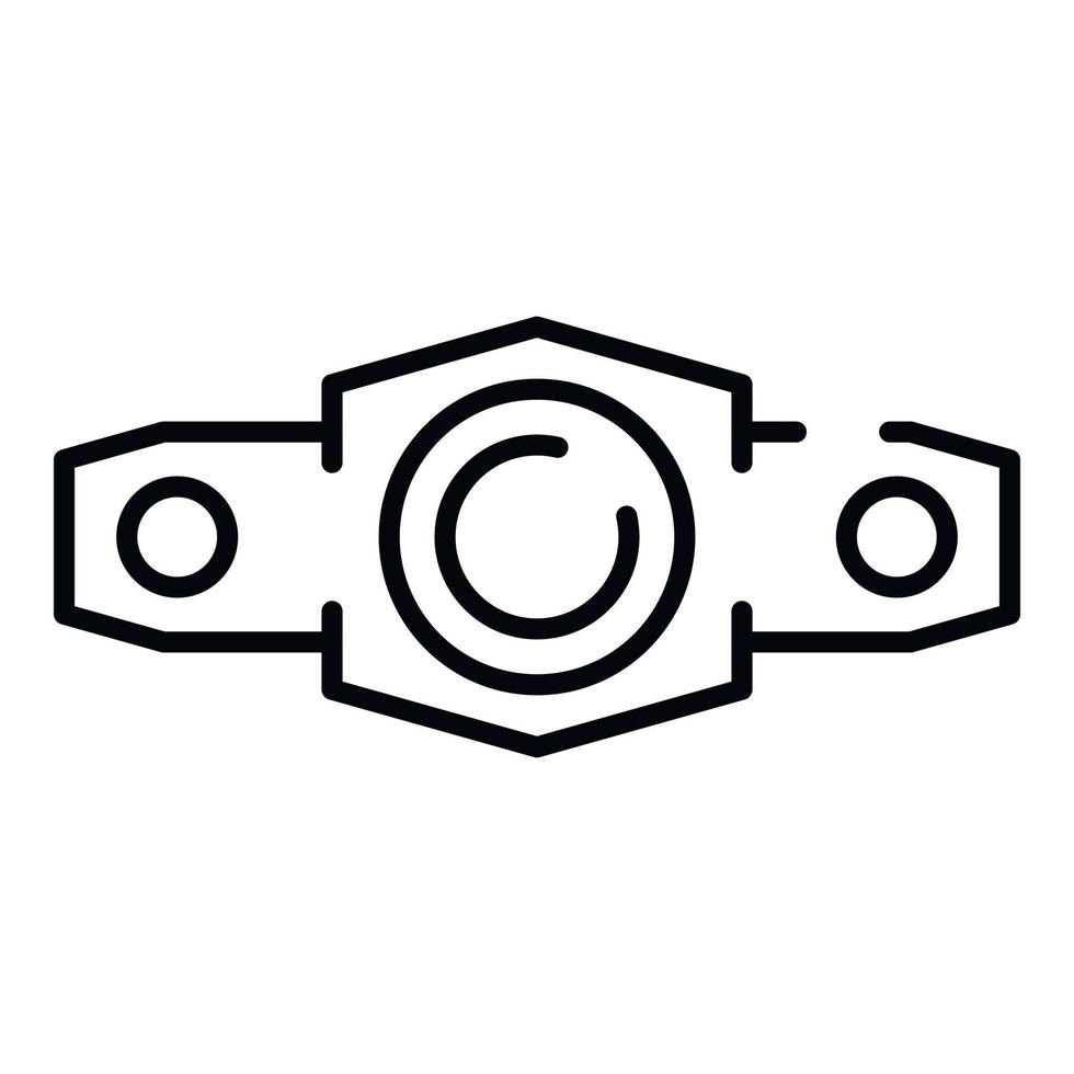 Fog car light icon, outline style vector