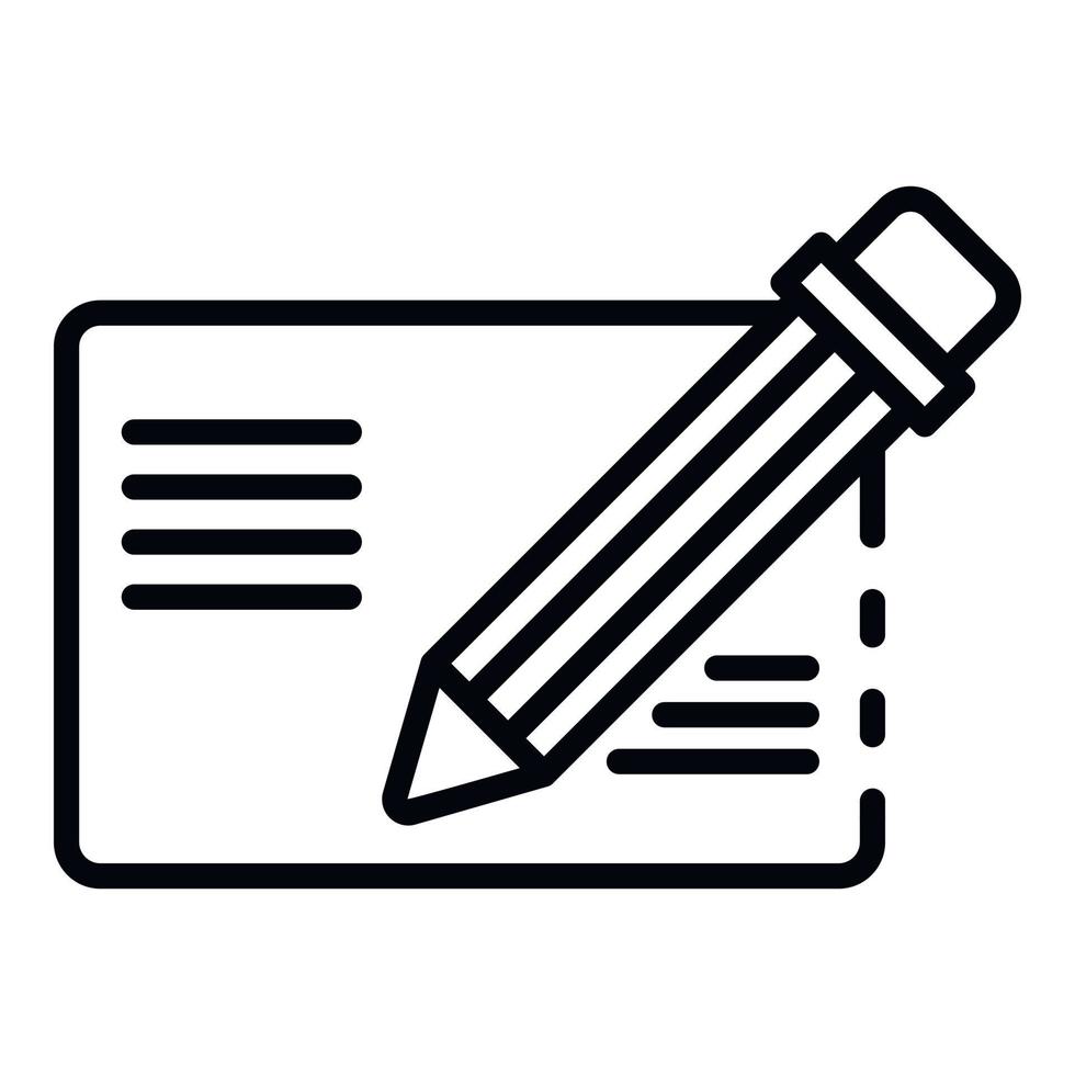 Post receiver info icon, outline style vector