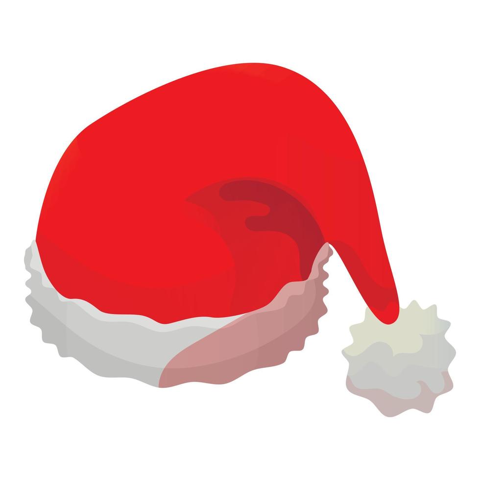 Santa hat icon, isometric style vector