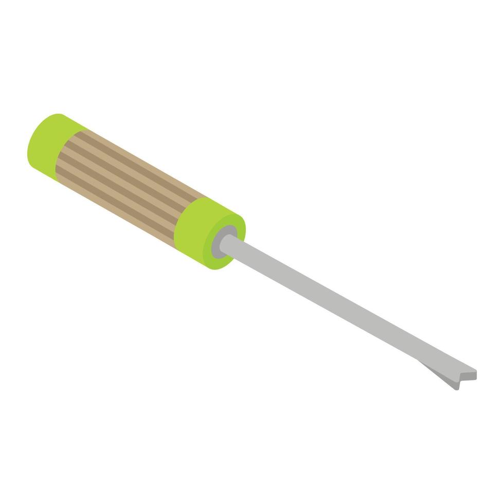 Screwdriver icon, isometric style vector