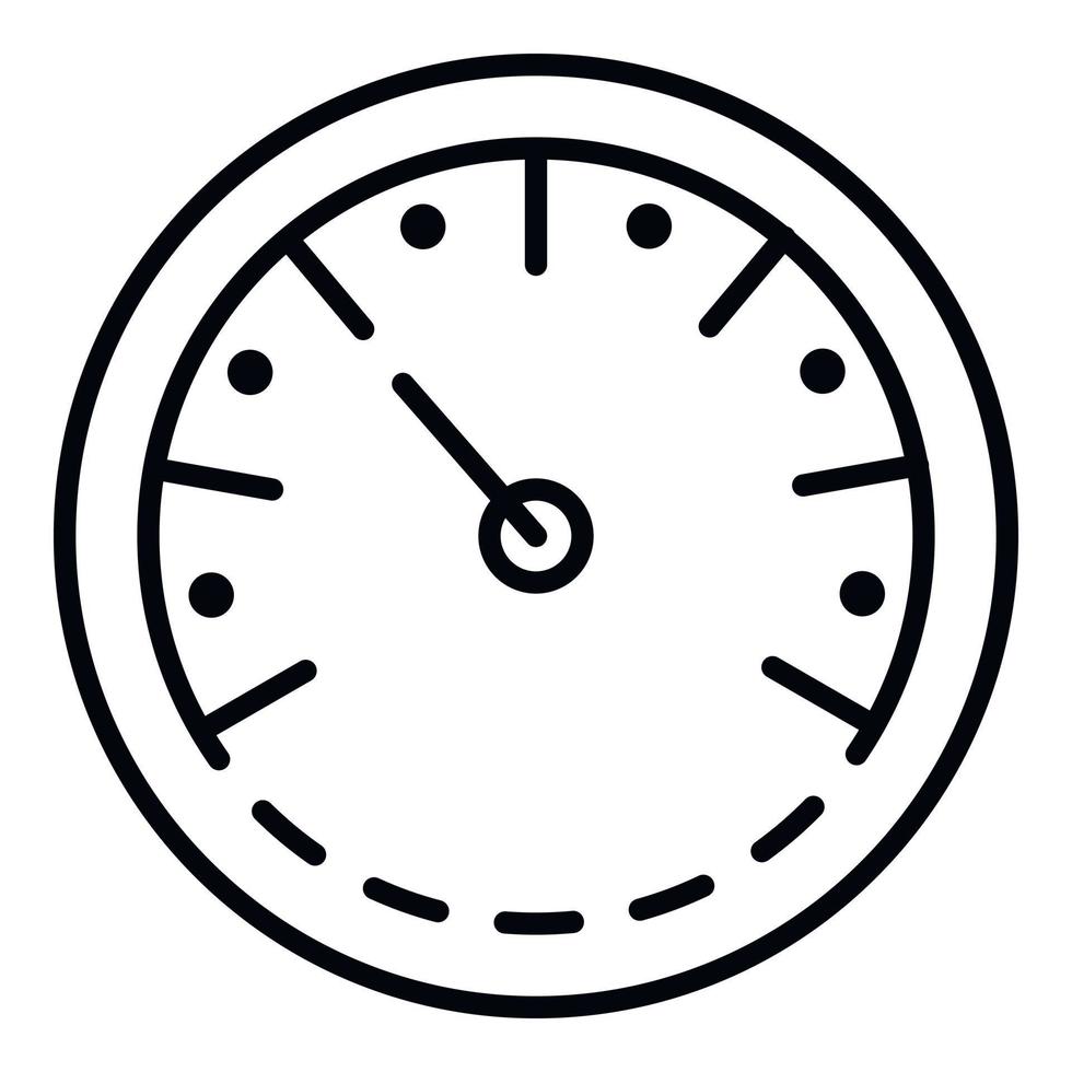 Truck tachometer icon, outline style vector