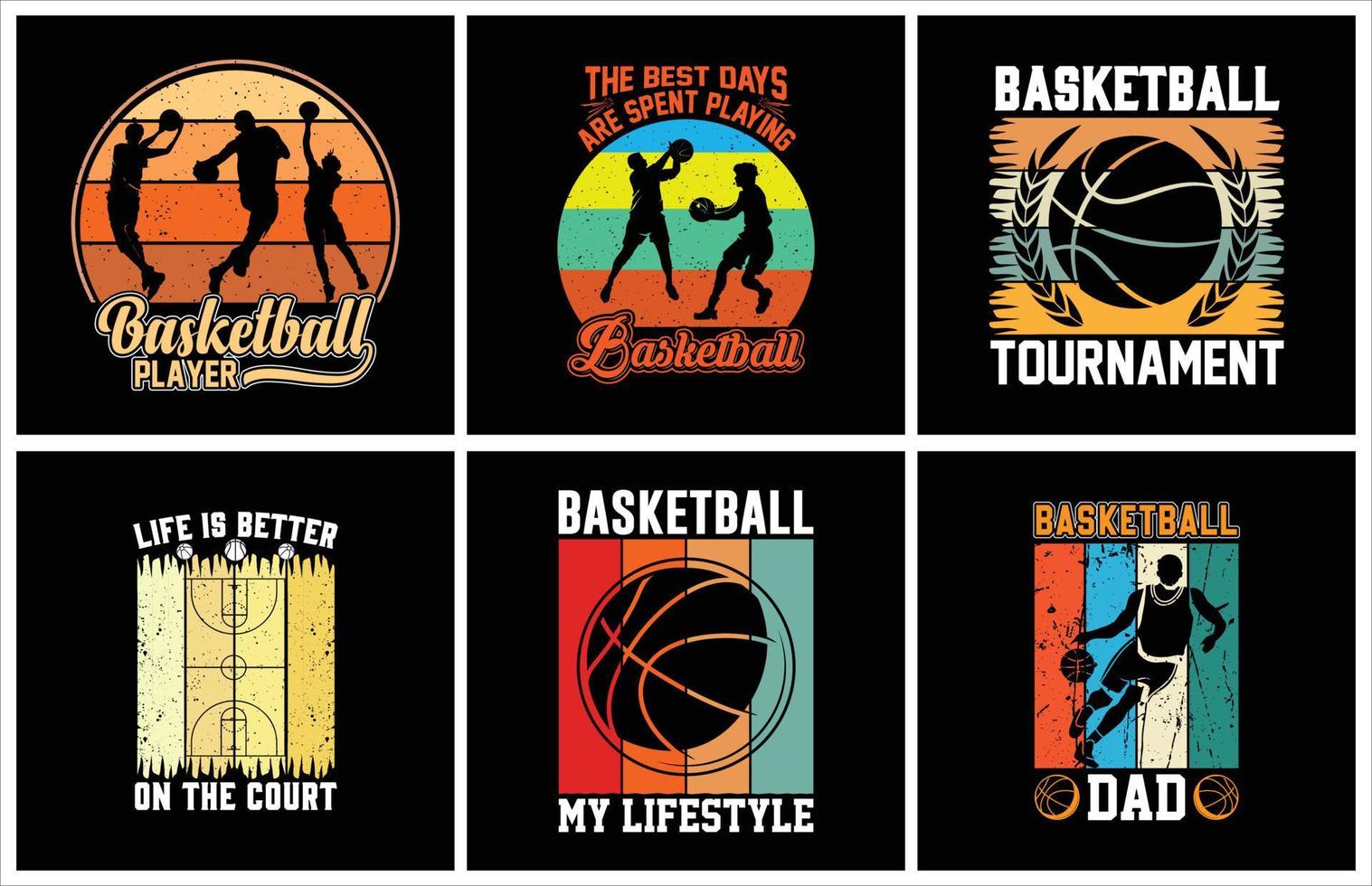 diseño de camiseta de vector de tipografía de baloncesto