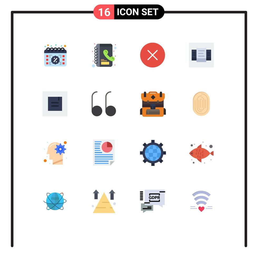 16 Creative Icons Modern Signs and Symbols of window layout error table layout Editable Pack of Creative Vector Design Elements