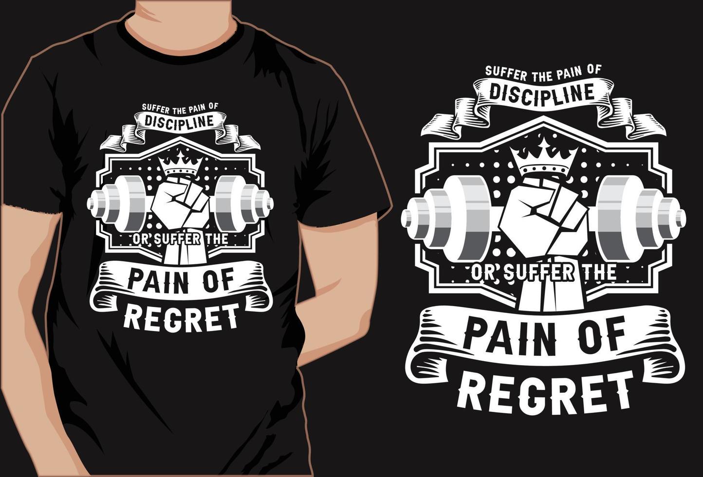 Gym typography vector t shirt design