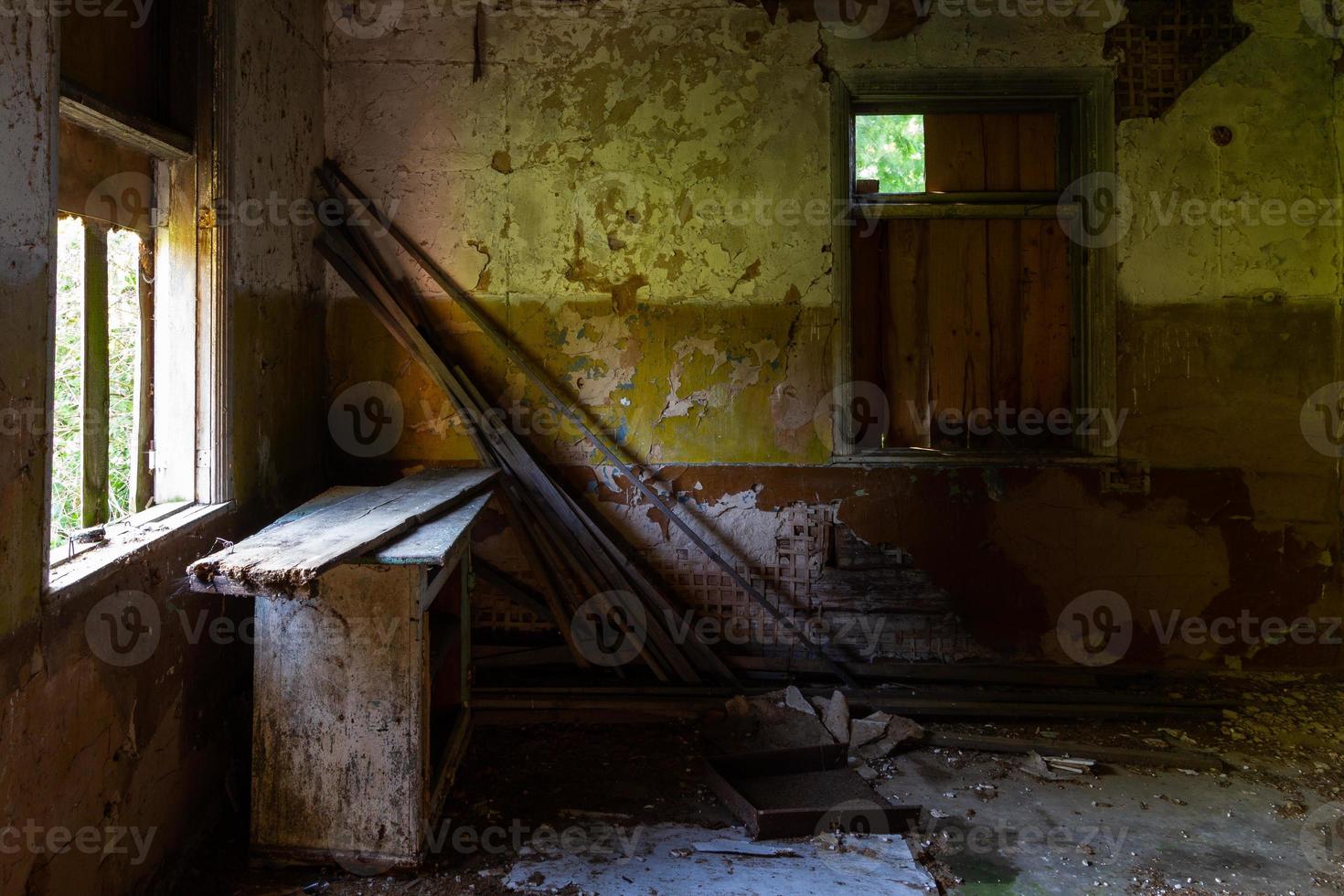 Interior of an Abandoned House photo