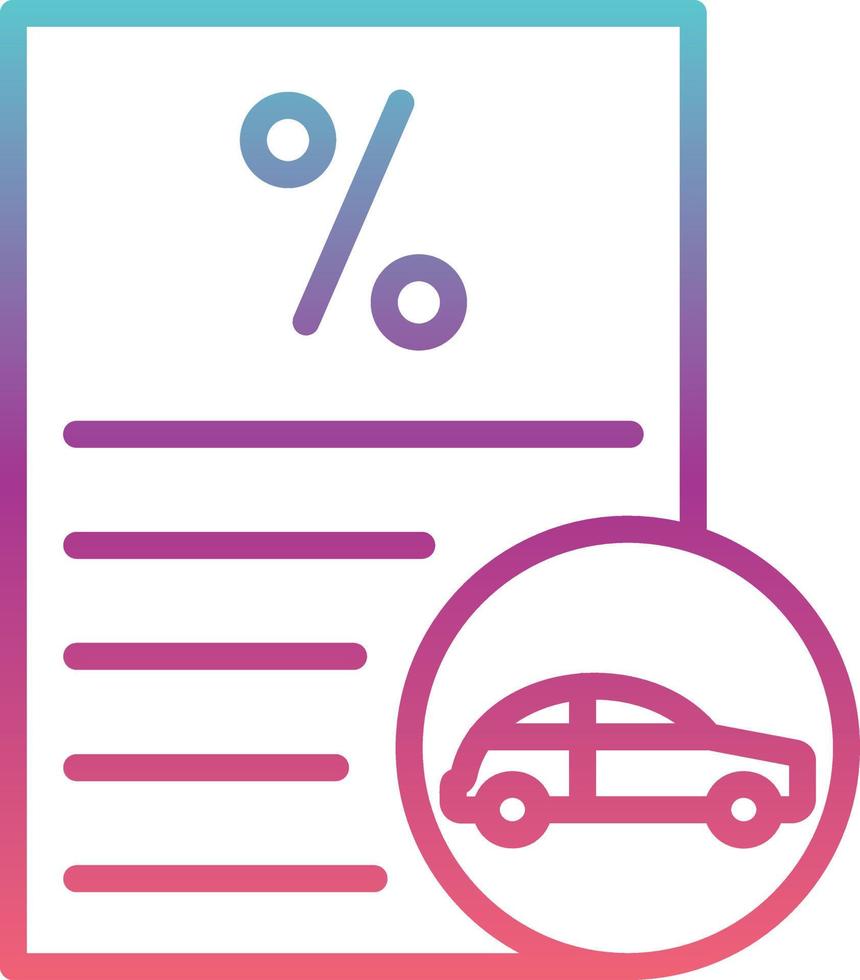 Car Loan Vector  Icon