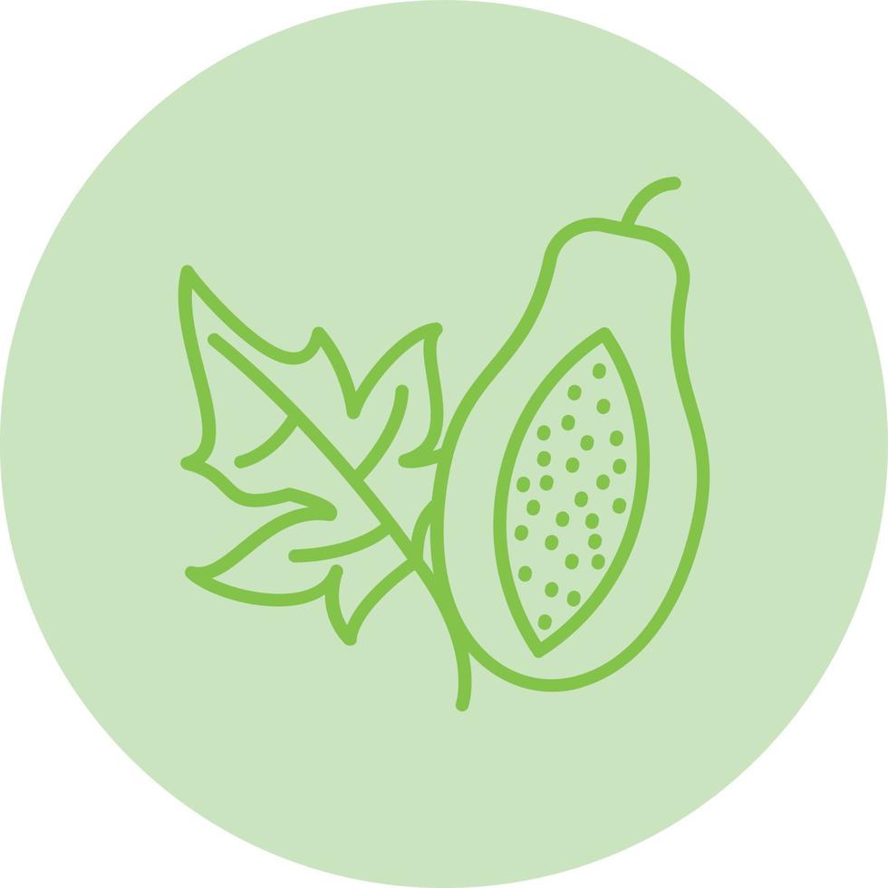 Papaya Vector Icon