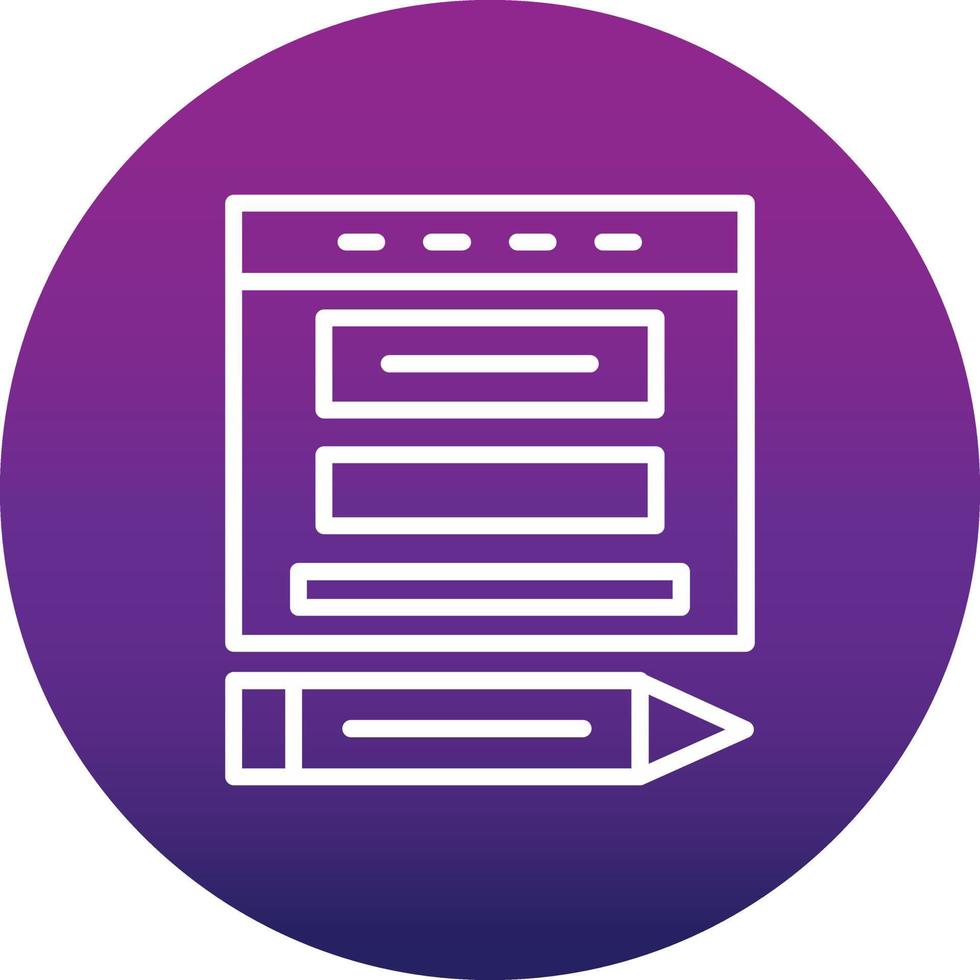 Blogger Vector  Icon