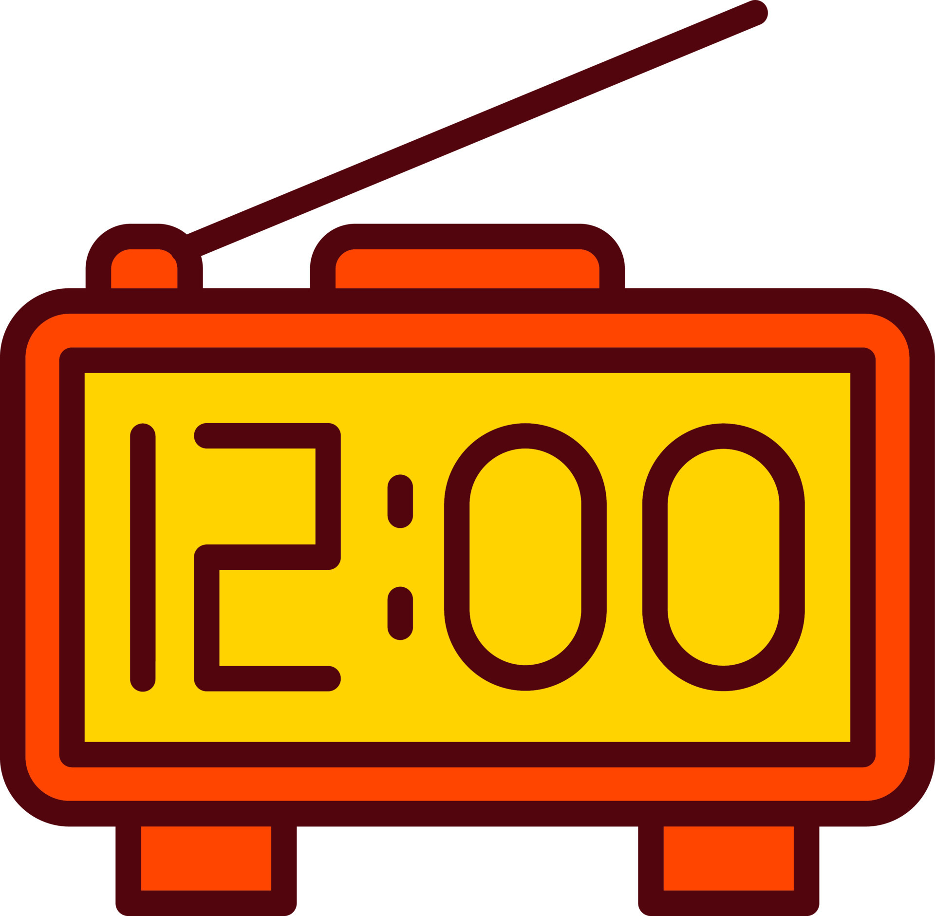 Digital clock Vector Icon 15554561 Vector Art at Vecteezy