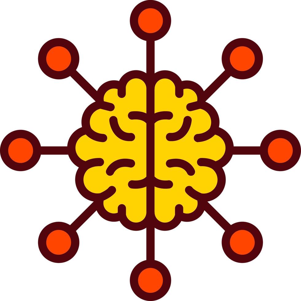 icono de vector de cerebro