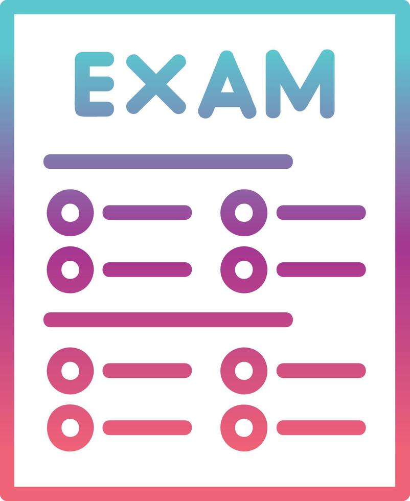 Exam Vector Icon
