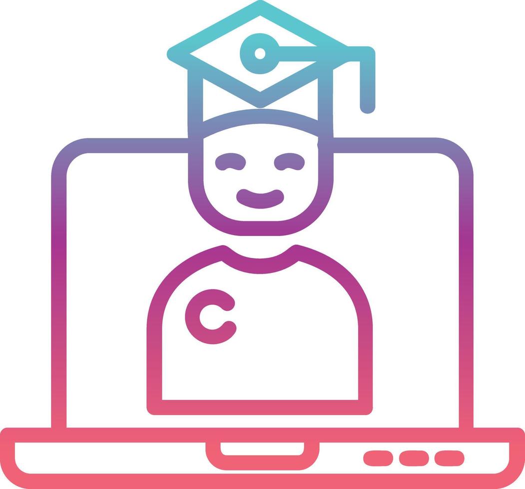 Online Class Vector Icon