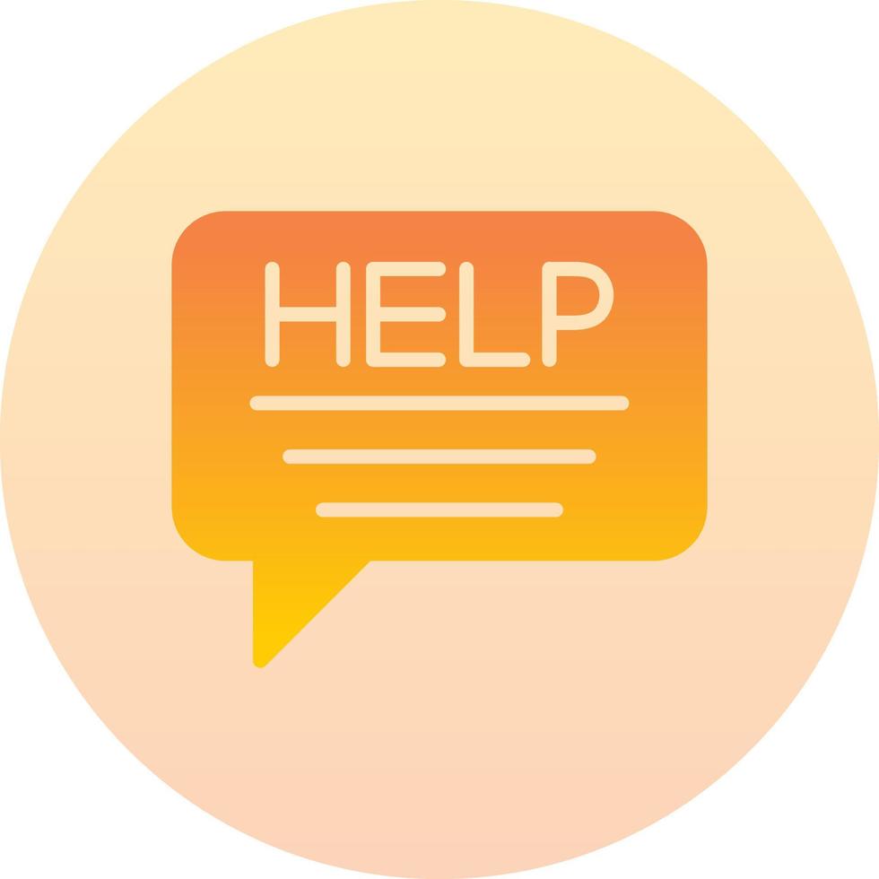 Ask For Help Vector Icon