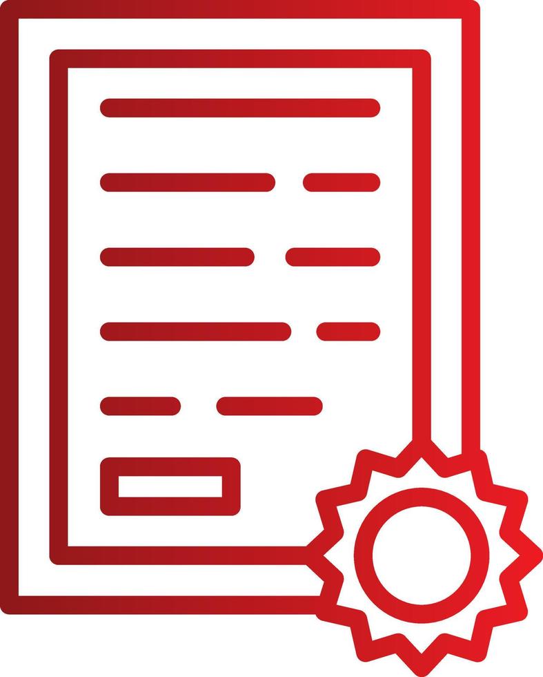 Certificate Vector Icon