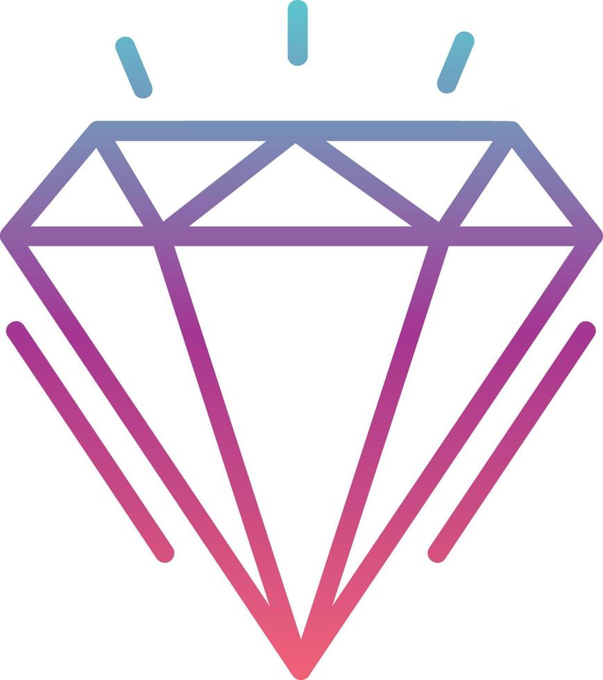 icono de vector de diamante