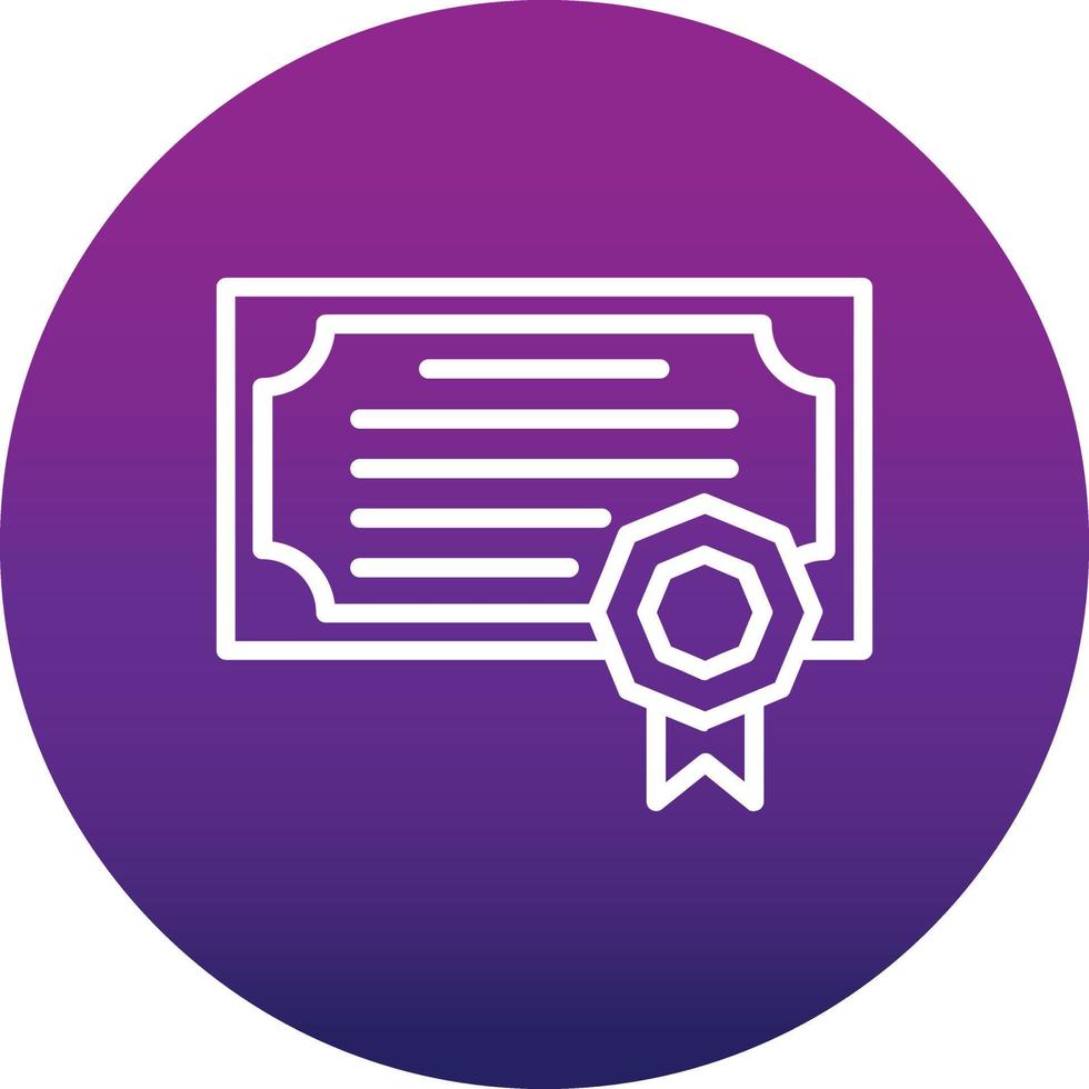 Certificate Vector Icon