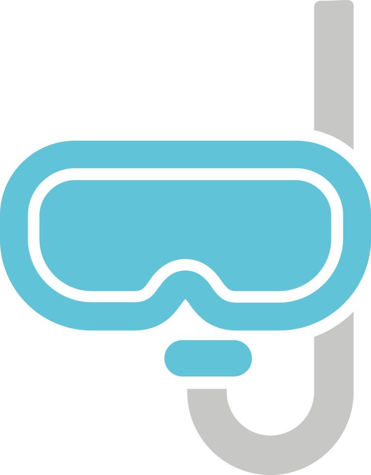 icono de vector de snorkel