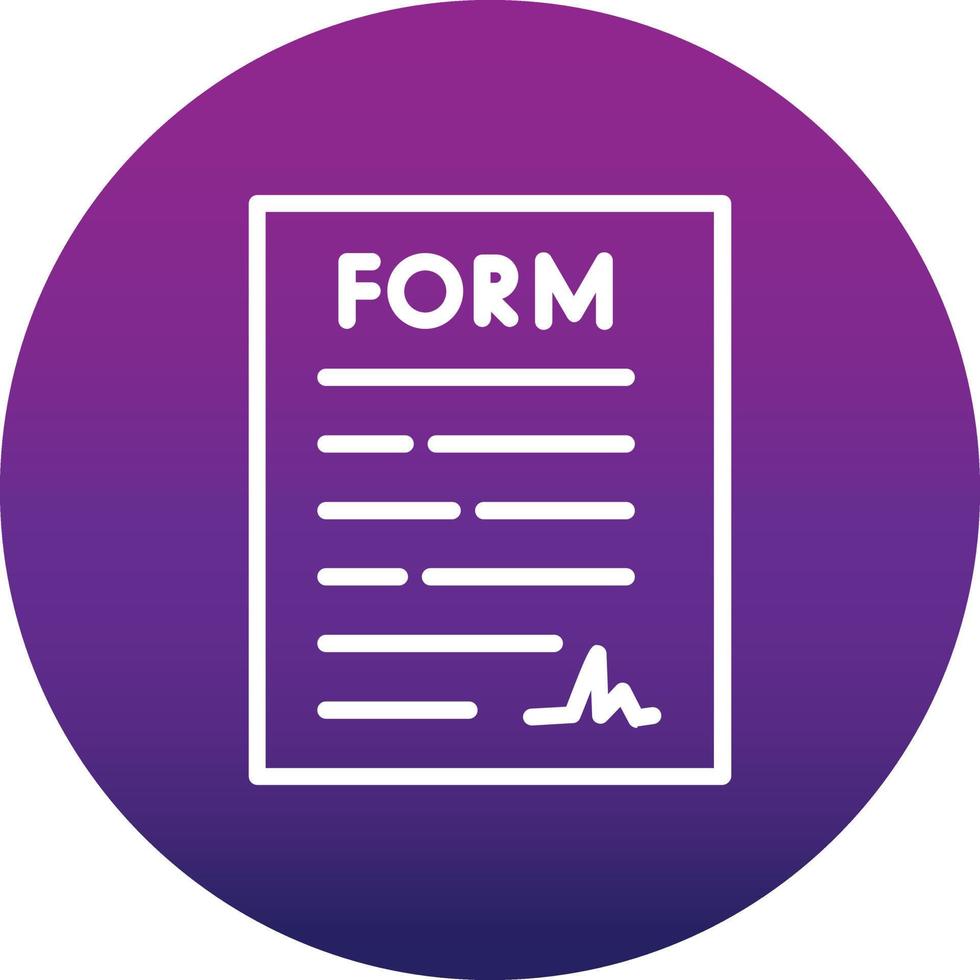 Form Vector Icon