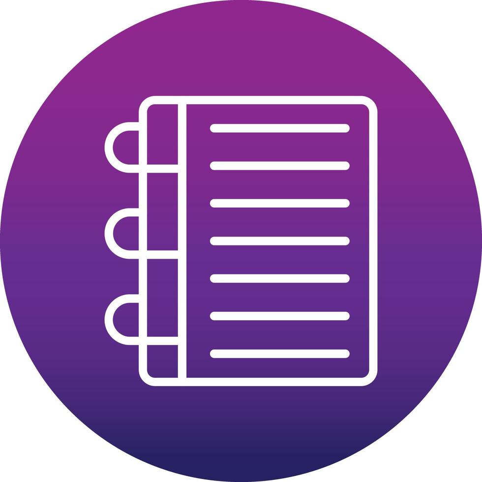 Notebook Vector Icon 15555882 Vector Art at Vecteezy