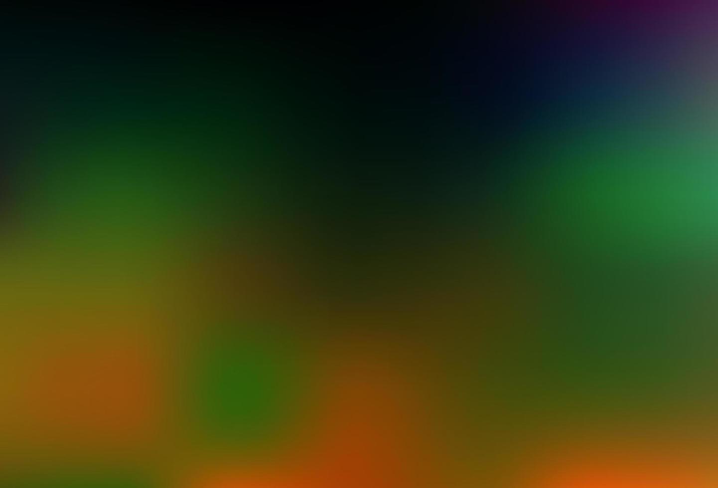 Dark Multicolor, Rainbow vector blurred shine abstract template.
