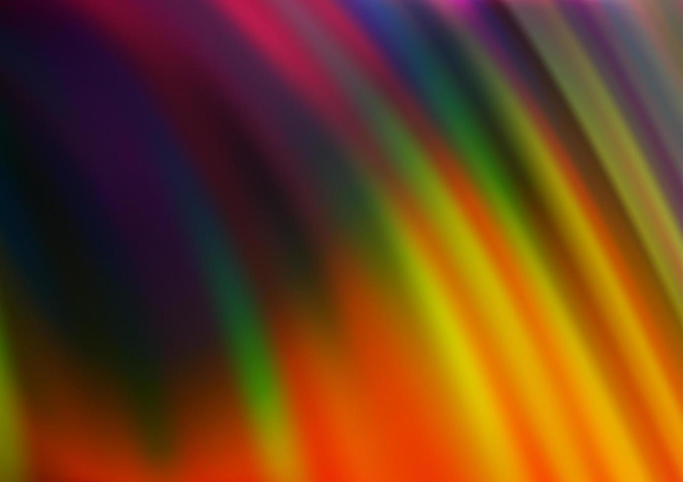 Fondo de vector de arco iris multicolor oscuro con formas de lava.