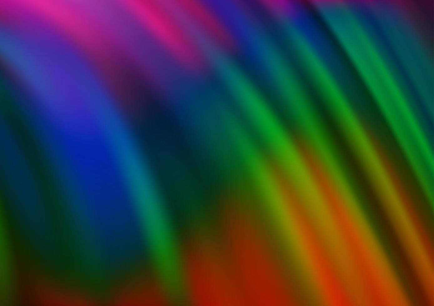 Dark Multicolor, Rainbow vector pattern with bent ribbons.